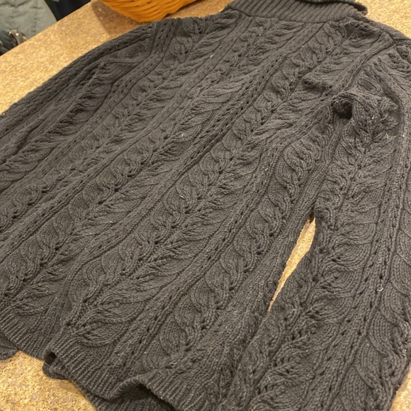 J Jill Black Long Sleeve Sweater With FLAWS Small - Picture 12 of 16